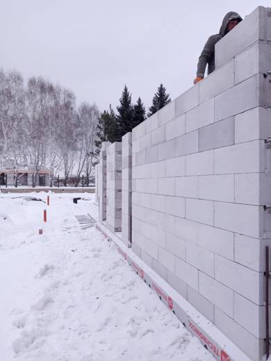 Вертикальные и горизонтальные швы кладки газобетона